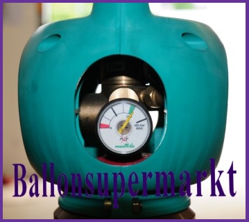 Manometer zum Prüfen des Inhalts bei der Ballongas Leichtstahlflasche