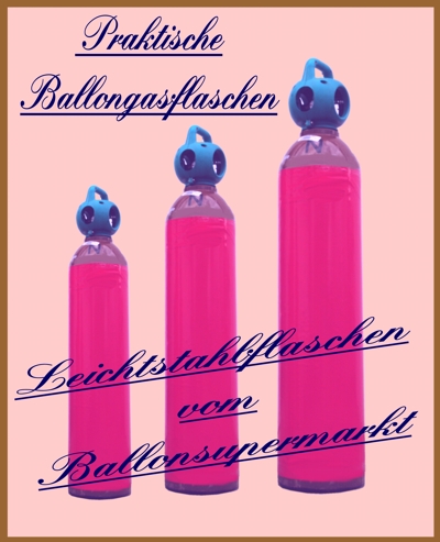 Ballongasflaschen, Heliumflaschen, Leichtstahl