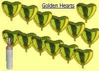 Schne Hochzeit Golden Hearts